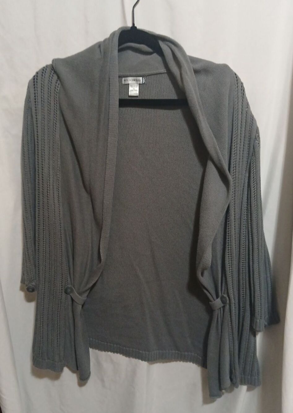 Willow Bay Womens Cardigan Gray Size 1xl